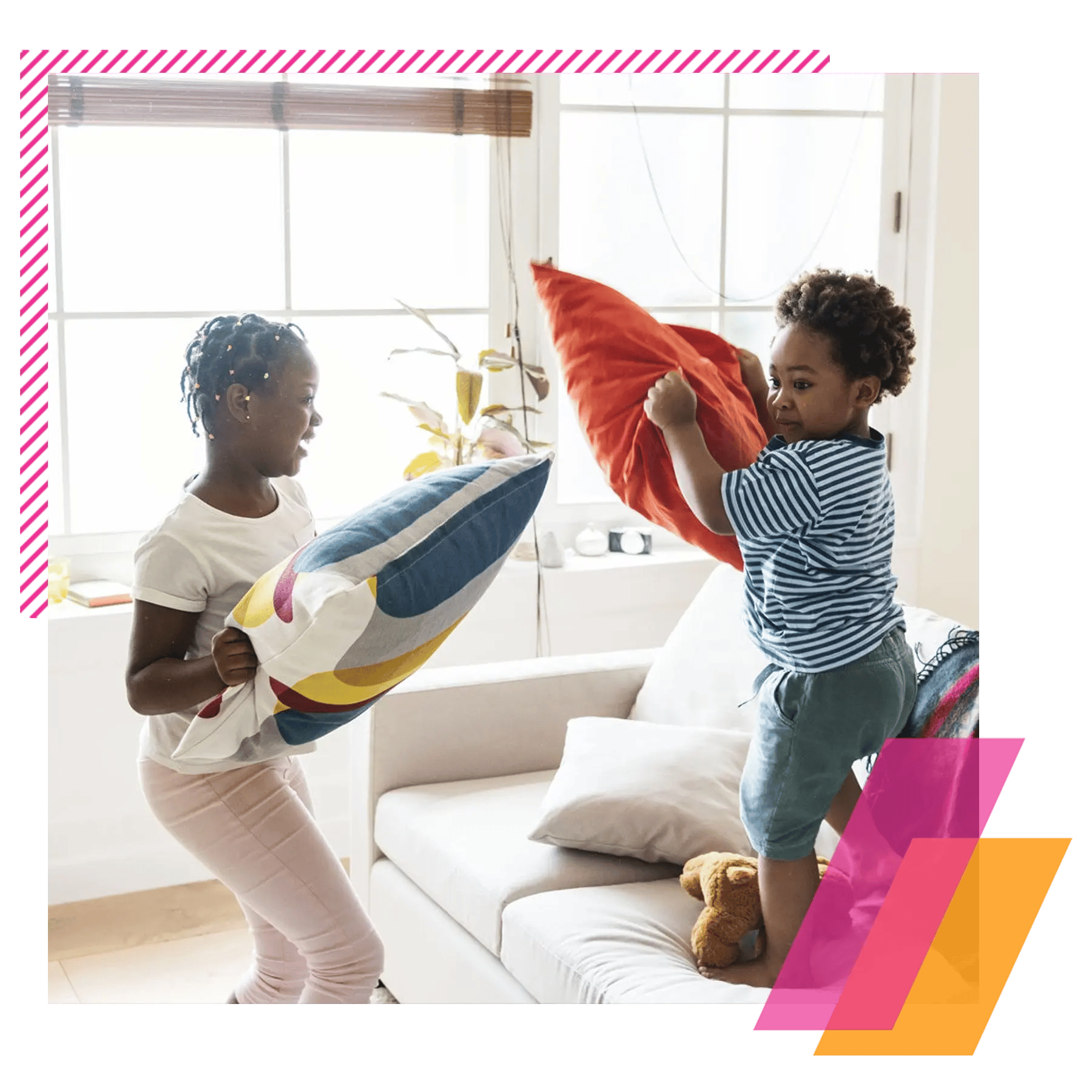 HVAC Loans_kids pillow fight