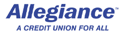 Allegiance A Credit Union For All Logo in Blue