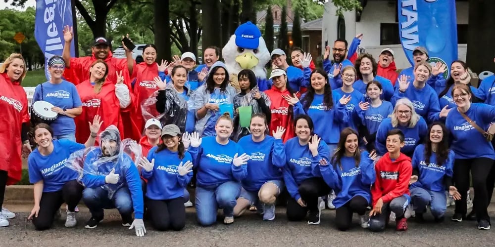 Allegiance Water Stop at OKC Memorial Marathon