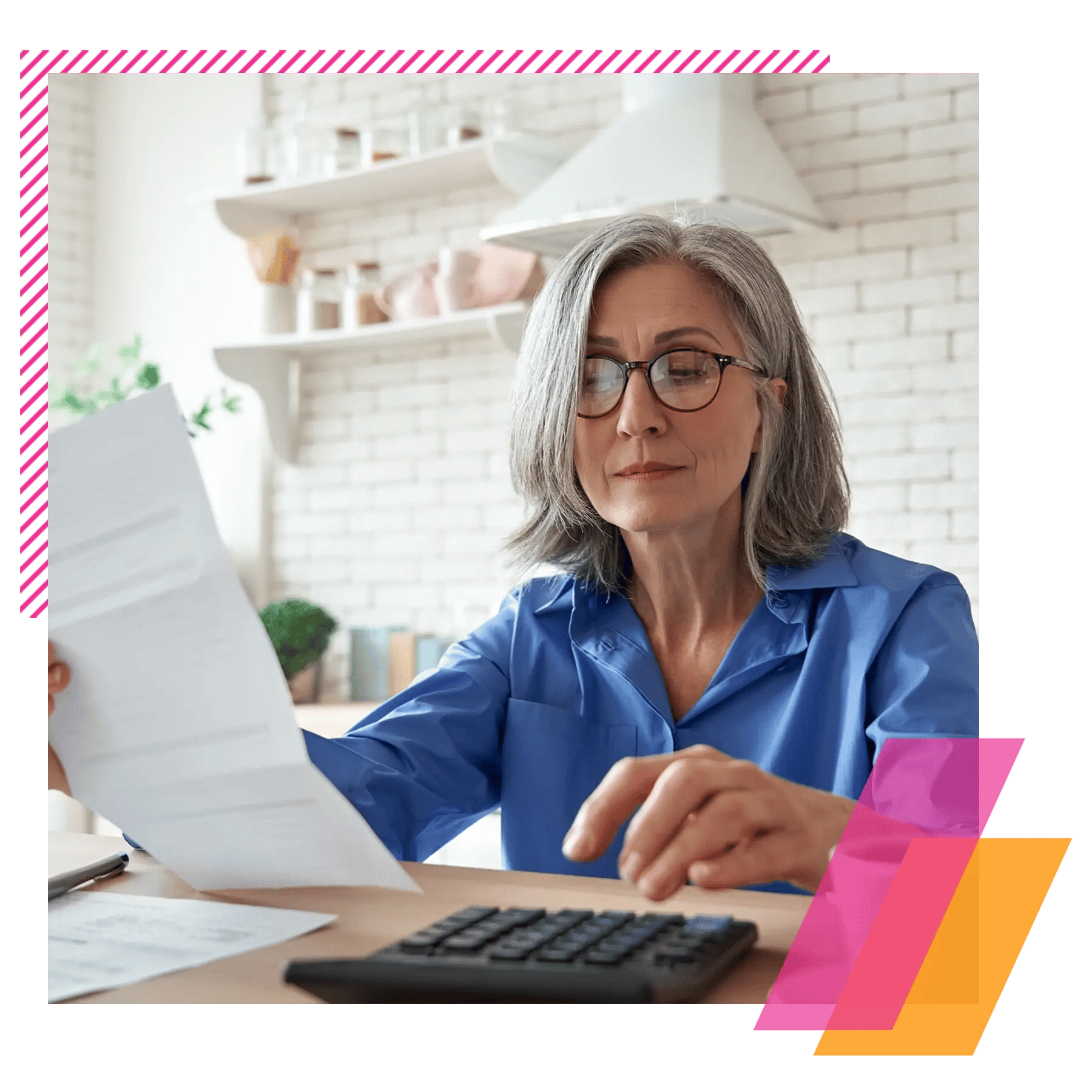 Money Market_older woman calculating returns