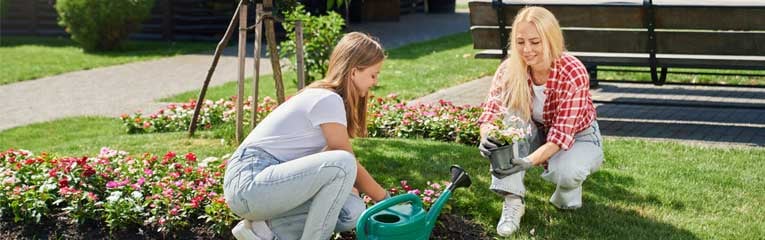 Planting a garden and working outdoors is the perfect summer diy project.