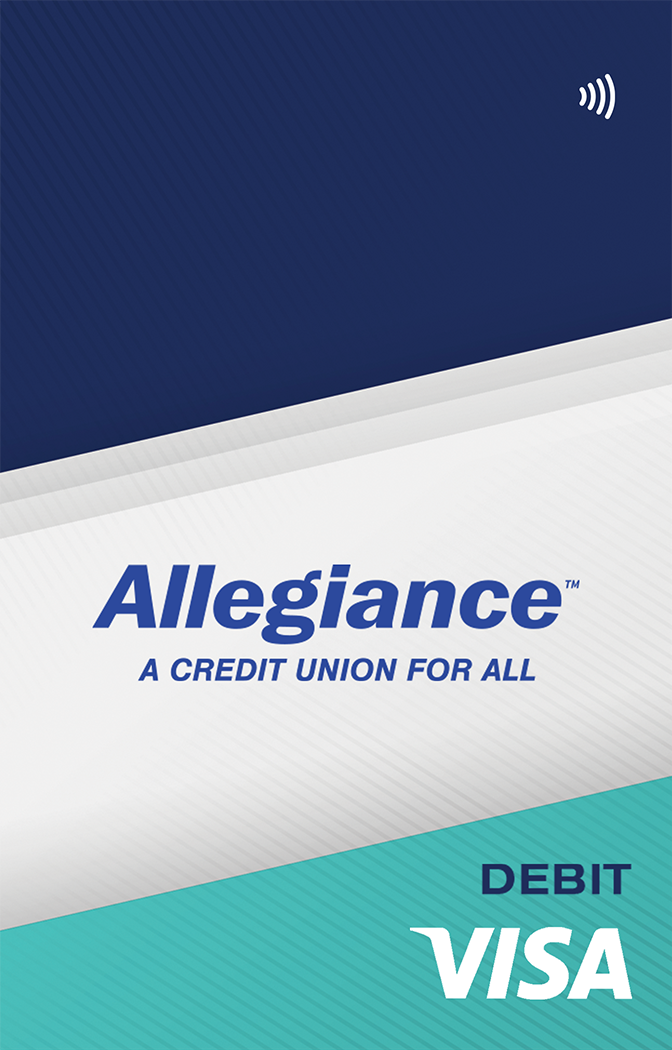 Vertical Aqua Debit Card