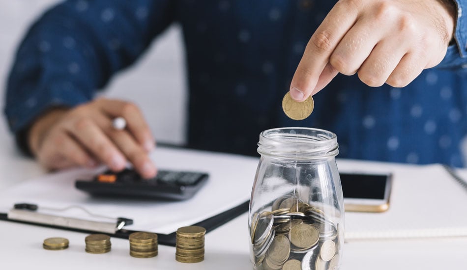 A home equity loan helps this man have more savings which he keeps in a jar.