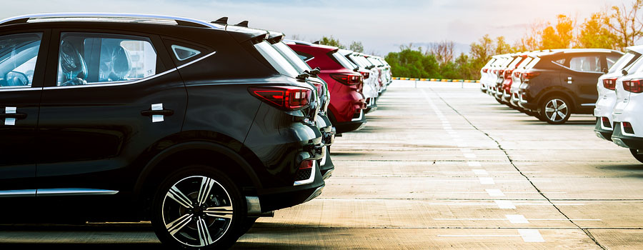 Cars in a Parking Lot Image