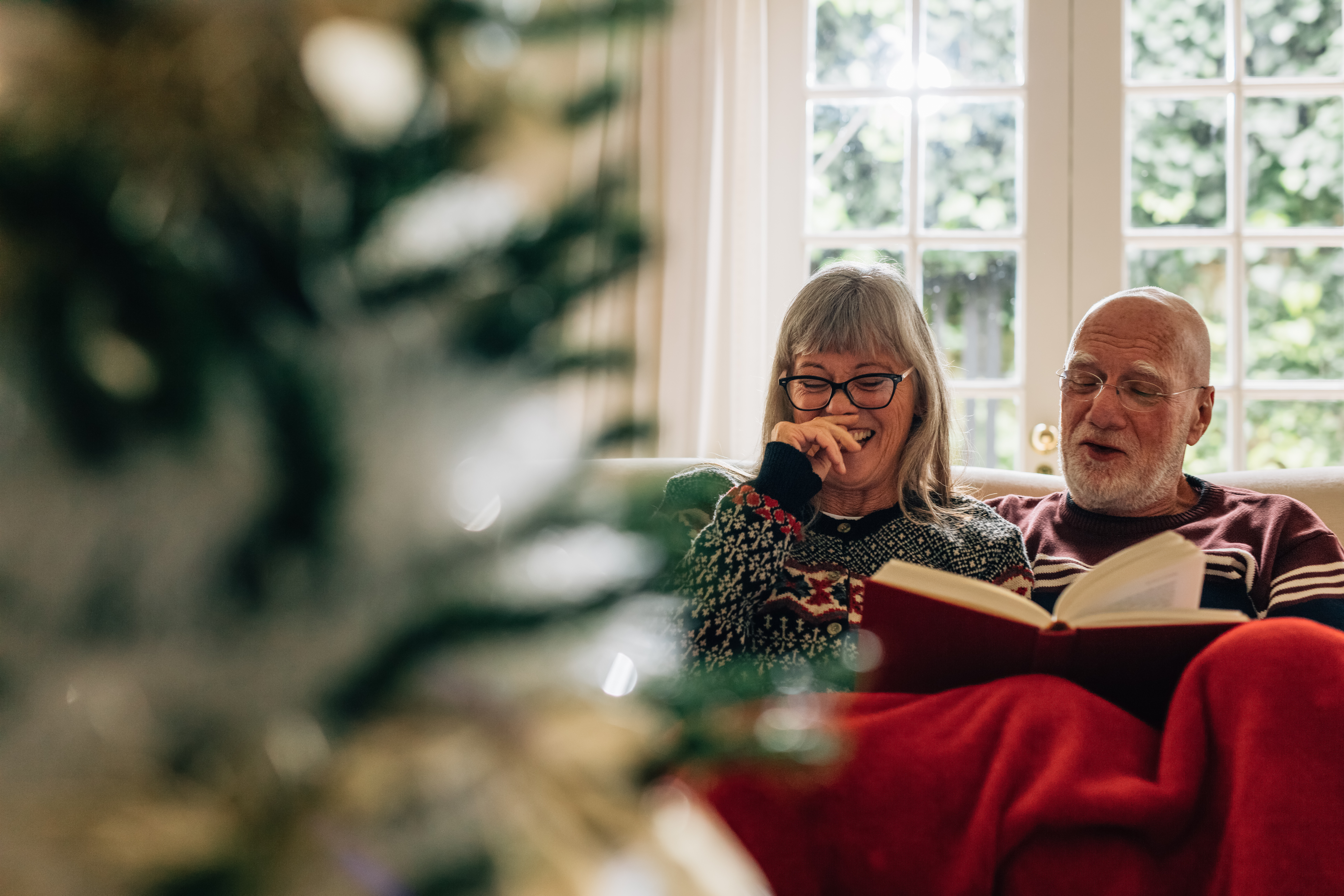 couple reading a book