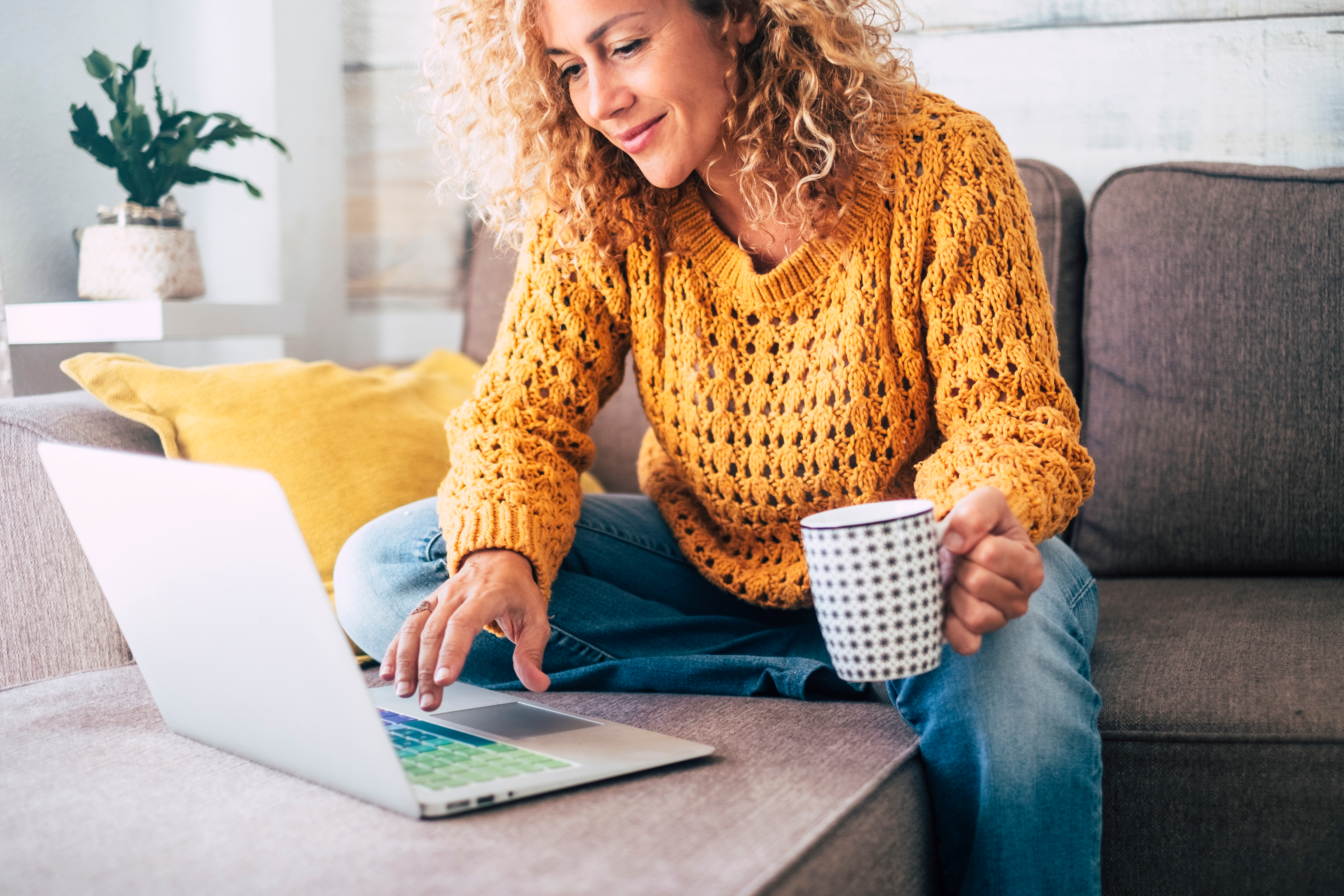 woman on the laptop